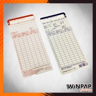 Punch Card (100 pcs) Time Recorder Card / Time White Card / Punch Card Machine / Attendance Card / Worker Card 打卡机