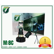 RAYTON RTD AC/DC M8C LED MOTORCYCLE HEADLIGHTS PROJECTOR LENS LASER LED