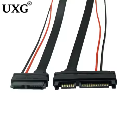 SATA 5V Cable Serial ATA 22Pin 7+15 Male to Slimline SATA 13Pin 7+6 Female Connector Converter 30CM/