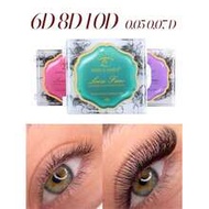 Pre-Made Volume Lash Clusters,4D/5D/6D/7D/8D/10D/12D, D Curl,0.05mm / 0.07mm Thickness, Pre-Fanned V