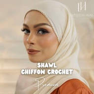 [SHAWL CROCHET] SHAWL HEAVY CHIFFON CROCHET EXCLUSIVE ❤️