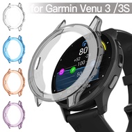 Watch Case for Garmin Venu 3  3S Soft TPU Cover Protector for Garmin Venu3 /3S Anti-scratch Bumper Protective Case Accessoroy
