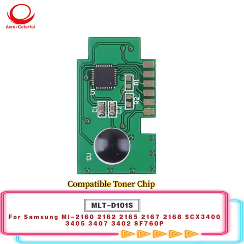 MLT-D101S Compatible Toner Chip For Samsung Ml-2160 2165 2168 SCX 3400 3405 3402 Laser Printer Cartr