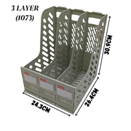 GO/K2 PVC MAGAZINE BOX/MAGAZINE HOLDER FILE 3/4 LAYER+PEN HOLDER /3"/4"/5"/6" STORAGE DESK ORGANIZER