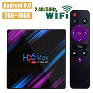 H96 MAX Android 9.0 TV Box 2GB+16GB Ultra HD Media Player 4K Dual WiFi 2.4G/5GHz