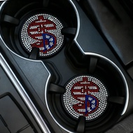 Diamond Car Water Coaster Creative Car Anti-slip Coaster Car Interior Anti-slip Coaster 12.20