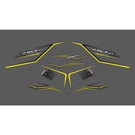 Striping Transparan Mio M3/Mio 125 Motif Lis Simple Racing - Decal Striping Transparan Mio M3 Varian