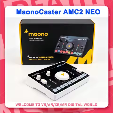 Maono AMC2 Neo Streaming Mixer MaonoCaster C2 Neo Podcasting Console MaonoCaster AMC2 Neo Audio Mixe