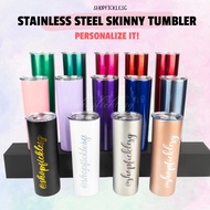 *SG INSTOCK* Customised Tumbler 20OZ Skinny Tumbler Double Wall Vacuum Insulated Personalised Merry 
