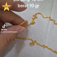 kalung nori rantai emas 24k 10 gr