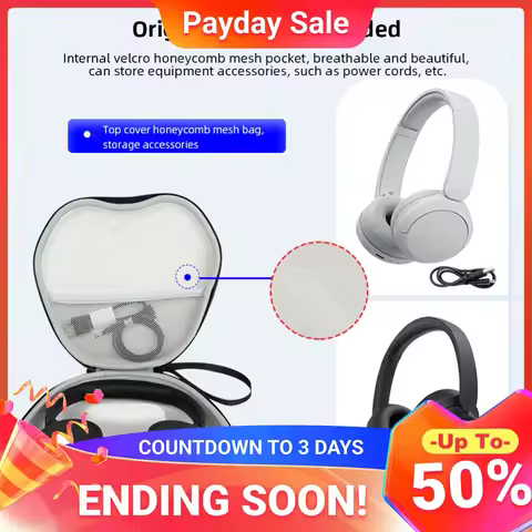 Noise Reduction Earphone Handbag Anti Scratch Portable Storage Bag Shockproof Accessories for SONY W