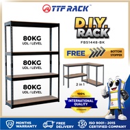 KOL PICK - TTF Rack™️ DIY RACK 2 in 1 Height 140-171cm/ Boltless Rack Metal Rack Storage Rack Rak Be