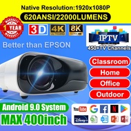 Android Smart LCD Projector for Classroom 1920x1080P Full HD 4K WiFi LED Cinema 3D Phone Teaching Ho