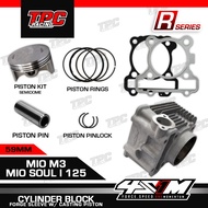 4S1M CYLINDER BLOCK MIO M3 MIO SOUL I 125 FOGRE SLEEVE W/ CASTING PISTON RACING 59MM, 61MM, 63MM