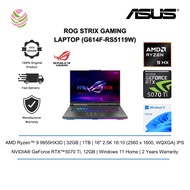 Asus ROG Strix G16 G614F-RS5119W 16'' 2.5K 240Hz Gaming Laptop ( R9-9955HX3D, 32GB, 1TB SSD, RTX5070