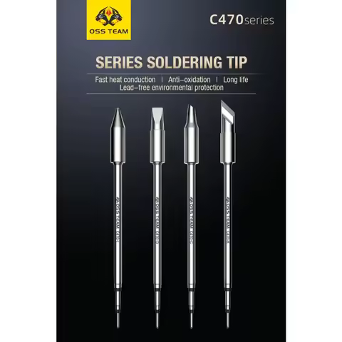 OSS C470 Soldering Tip for JBC K/I/D/C Soldering Tip Compatible with Maant GVM OSS Soldering Station