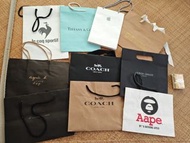 $10/10個購物紙袋 萍果手機  Aape Armani coach agnes b Tiffany  la coq sportif