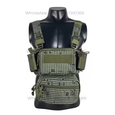 Tactical Modular D3CRM Chest Rig Desert Night Camouflage Micro Vest