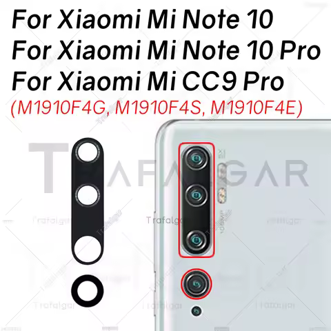 Rear Back Camera Glass Lens For Xiaomi Mi Note 10 Pro CC9 Pro M1910F4G M1910F4S M1910F4E Replacement