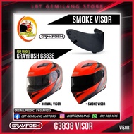 GRAYFOSH Helmets [G3838 FLIP UP] Visor Smoke