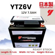 YTZ6V YTZ6 BATTERY GEL YOKOHAMA RS150 V1/V2 RSX150 V1/V2 PCX150 NEW VARIO150 EGO GEAR NMAX ZX10R EGO