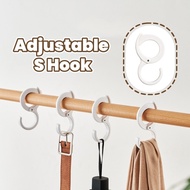 5PCS Adjustable S Shape Buckle Multifunctional Strong Hook Portable Plastic Hook Table Edge Hook Hom