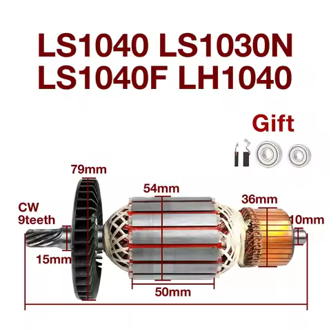 AC220-240V Armature Stator Replacement Parts for Makita LS1040 LS1030NLS1040F LH1040 Aluminum Saw Ro
