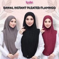 OUT OF STOCK : TUDUNG BAWAL INSTANT SARUNG PLEATED FLAMINGO (BORONG SAHAJA)