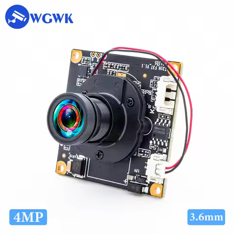 WGWK Industrial 4MP 4K Network Camera Module 1/2.8'' Cmos M12 3.6 High Resolution Distortionless Sec