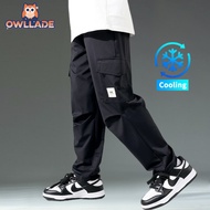 OWLLADE Cargo Jogger Pants for Kids Boy Stretchable 1816 in Black B02 4T-2
