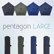 Amvel 更長更大更保護的日本傘 | Amvel Pentagon Large- # black Fixed Size