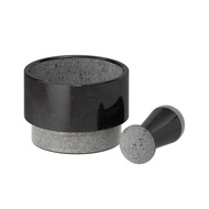 ADELSTEN PESTLE AND MORTAR MARBLE BLACK/ ALU DAN LESUNG / LESUNG MARBLE