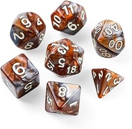 Polyhedral Dice Set, 7 Pieces DND Dice, Dice Set for Dungeon and Dragons, MTG, Game Dice RPG Role Pl