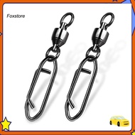 FOX- 25Pcs Fishing Power Clip Ball Bearing Swivel Quick Change Topwater Speed Clip Snap Swivel Saltw