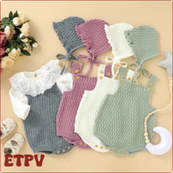 [EPV] ชุดเสื้อผ้าเด็กทารกชุด Kleding Gebreide Romper Driehoek Kruis Knop ชุดจั๊มสูท + Hoeden Peuter 