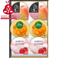 日本 - (SNK) 水果啫喱6杯<禮盒裝> 芒果布丁、士多啤梨乳酪 Mousse、桃味果凍 [食用日期 : 01/07/2026]