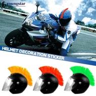YOUNGSTAR Motorcycle Helmet Wig Cuttable Decoration Helmet Decorations Cockscomb For Motocross Full 