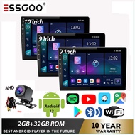 ESSGOO Android Player 10 Inch Android Car Player Casing 7 9 10 Inch (2GB RAM+32GB) Quad Core Car Mul