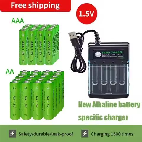 Original Rechargeable Battery 1.5V AA +AAA+Charger for Computer Clock Radio Video Game Digital Camer
