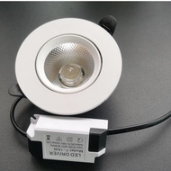 7W COB LED Eyeball Downlight Spotlight Ceiling lamp Daylight