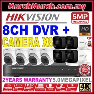 HIK HIKVISION 5MP 8-CHANNEL CCTV Ultra HD 1920P 5.0MP 8CH DVR + Camera Package P2P View on phone sup