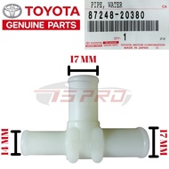 Toyota Genuine 87248-20380 Water Heater T Joint Connector 3way Pipe - Altis / Wish / Caldina / Estim