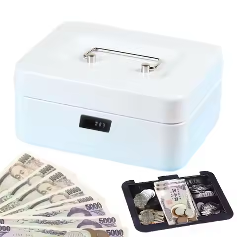 Portable Safe Box Portable Lock Box Portable Money Cash Deposit Box With Security Code For Travel St