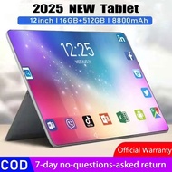 2025 Tablet 5G 16GB+512GB Tablet Pembelajaran untuk Kelas Online Tablet HD Android COD
