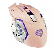 Divipard Q3 2.4GHz 7 Color RGB LED Rechargeable Wireless Gaming Charging Silent Mouse