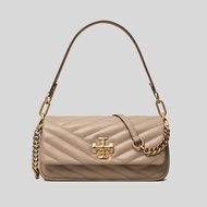 TORY BURCH Small Kira Chevron Flap Shoulder Bag Grey Heron 90456