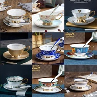 陶瓷咖啡杯碟歐式小奢華金邊英式骨瓷花茶紅茶杯宮廷復古優雅簡約