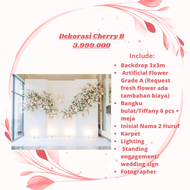 PROMO Sewa Backdrop Dekorasi Orchid Engagement / Lamaran / Event / Akad / Tunangan / Aqiqah