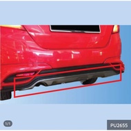 Perodua Bezza 2016 Rear Diffuser Gear Up PU Body Kit Ready Stock