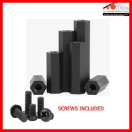 10PCS Nylon PCB Standoff Spacer (Screw-Screw) M3 M4